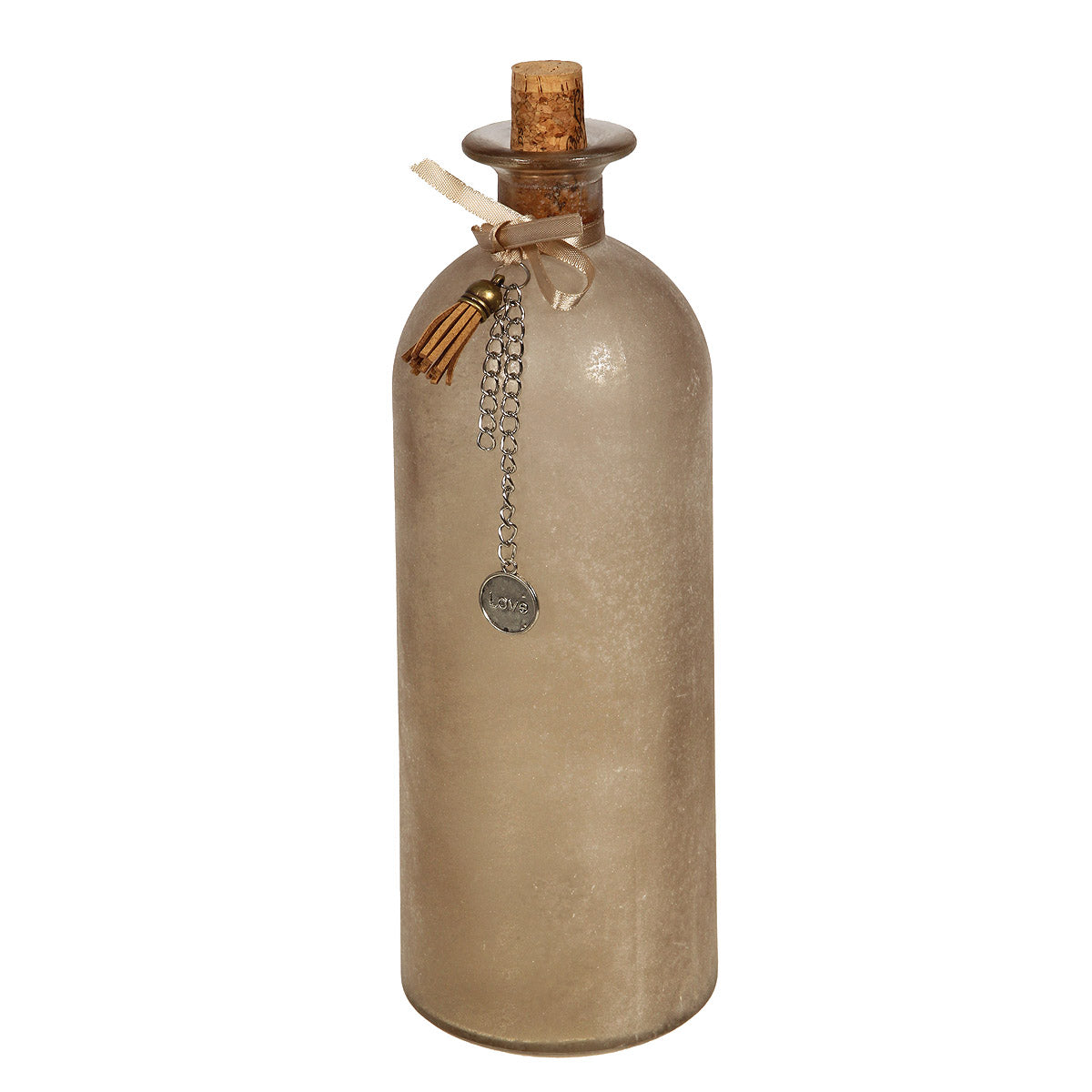 Dekoaration Flasche - braun L