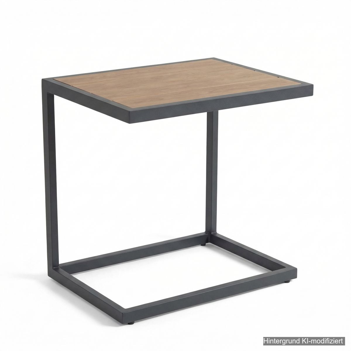 Garten Beistelltisch Alu - grau