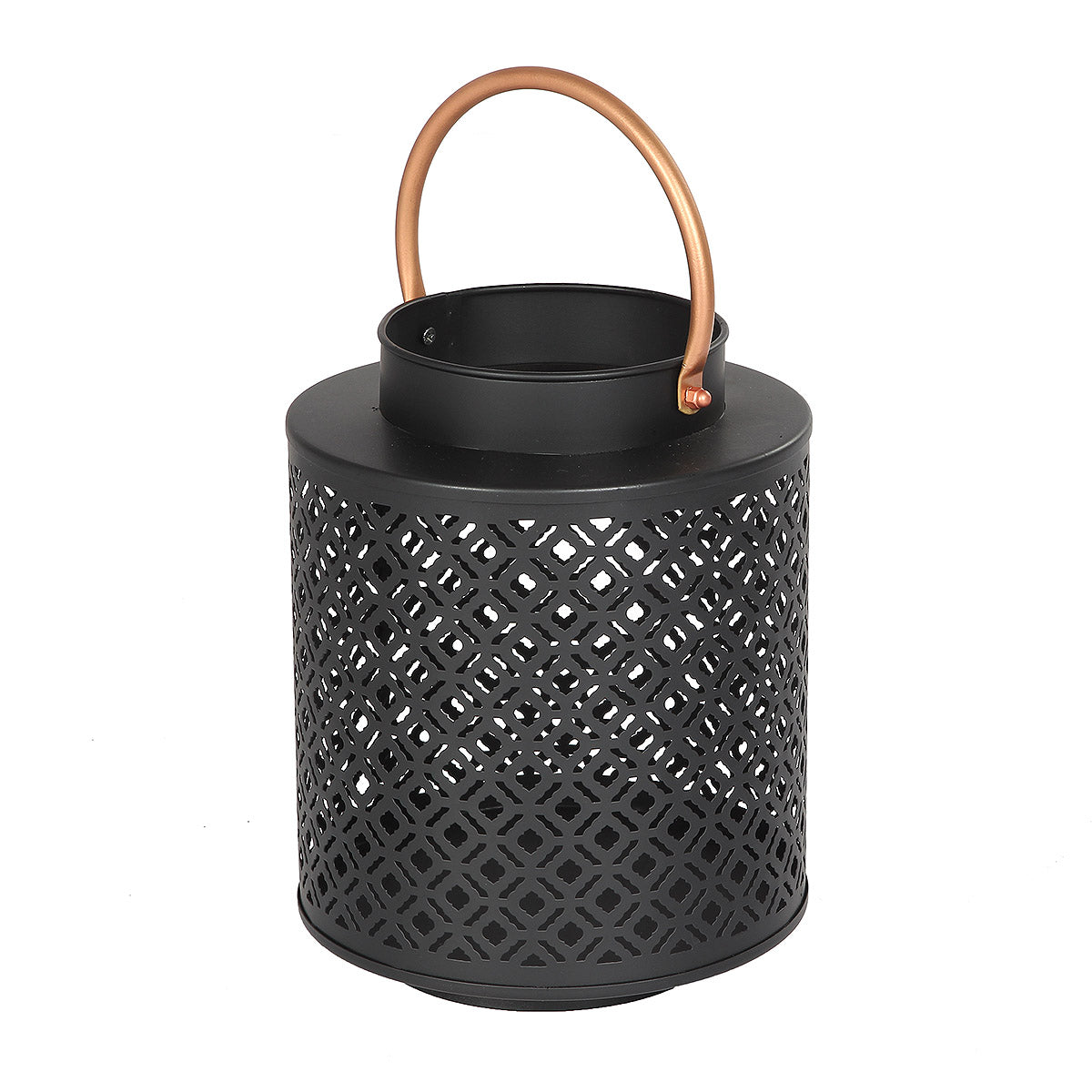 Laterne mit Griff Kupfer - (H) 38 cm