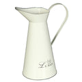 Krug aus Emaille in Antikcreme (H) 26 cm