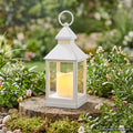 Laterne antikweiss 24cm inkl LED Kerze