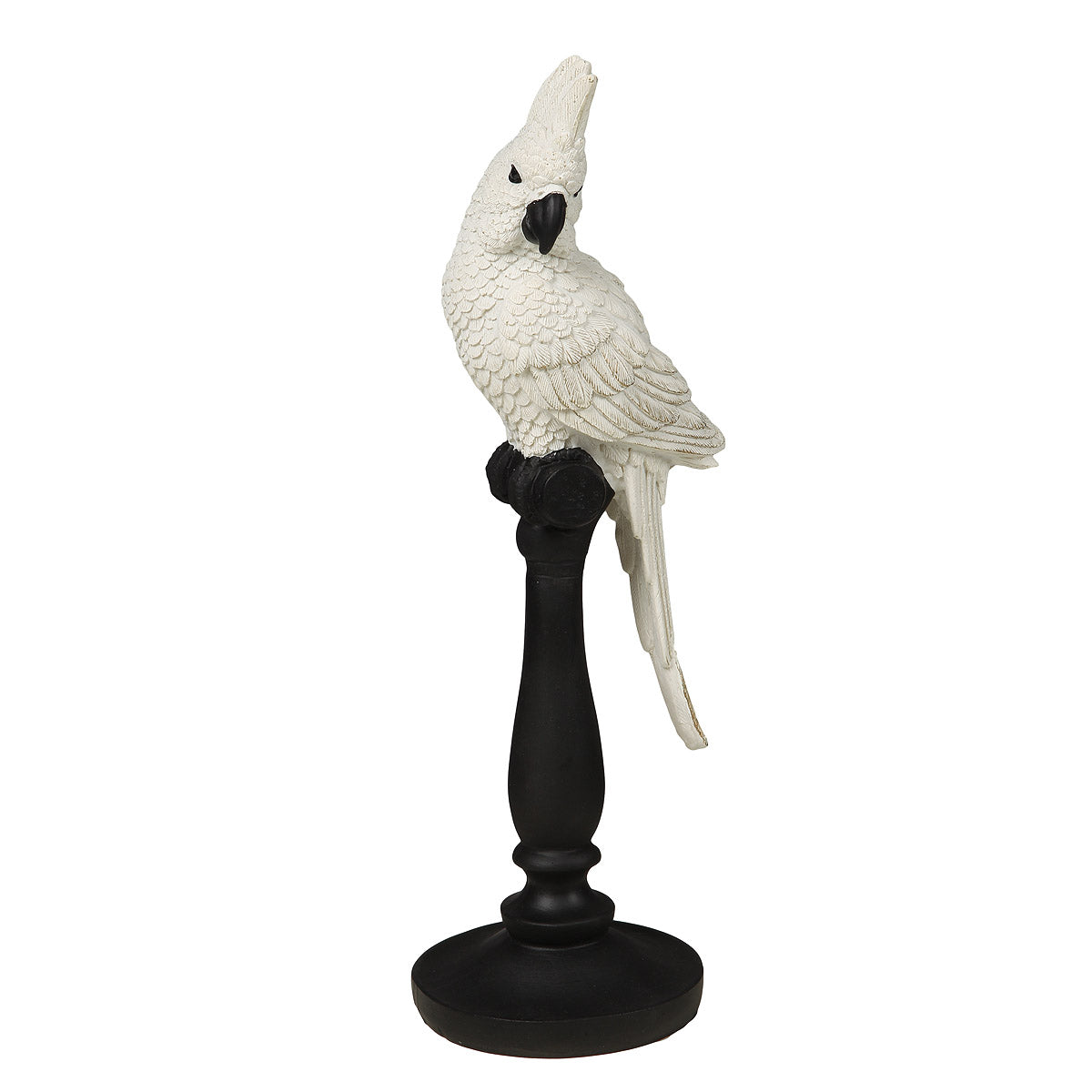 Papagei Figur in Weiß