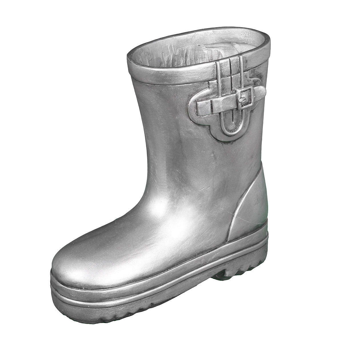 Gummistiefel in Antiksilber - groß
