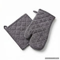 Handschuh & Topflappen set Grau