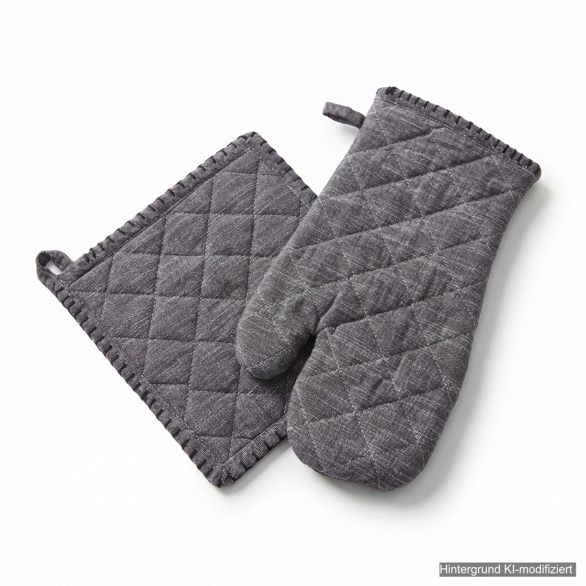 Handschuh & Topflappen set Grau