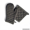 Handschuh & Topflappen set Grautöne