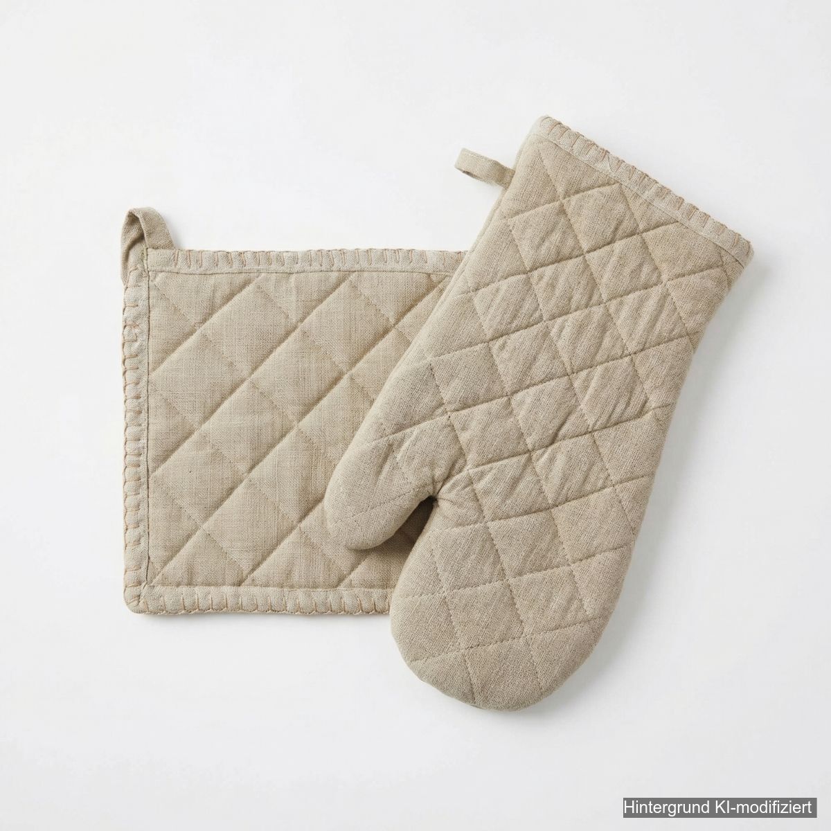 Handschuh & Topflappen set Beigetöne