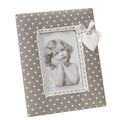 Stoff Fotorahmen in Grau - 20 x 16 cm