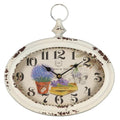 Wanduhr -  Lavendel aus Metal -l 28 cm