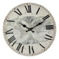 Landkarte Wanduhr 28cm