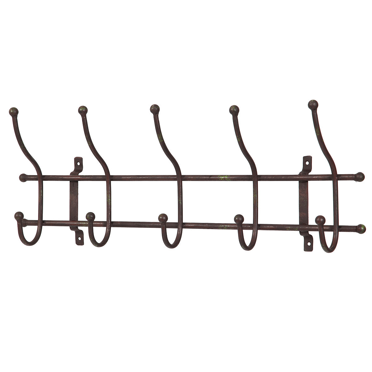 Garderobe mit 10 Haken - 62 cm