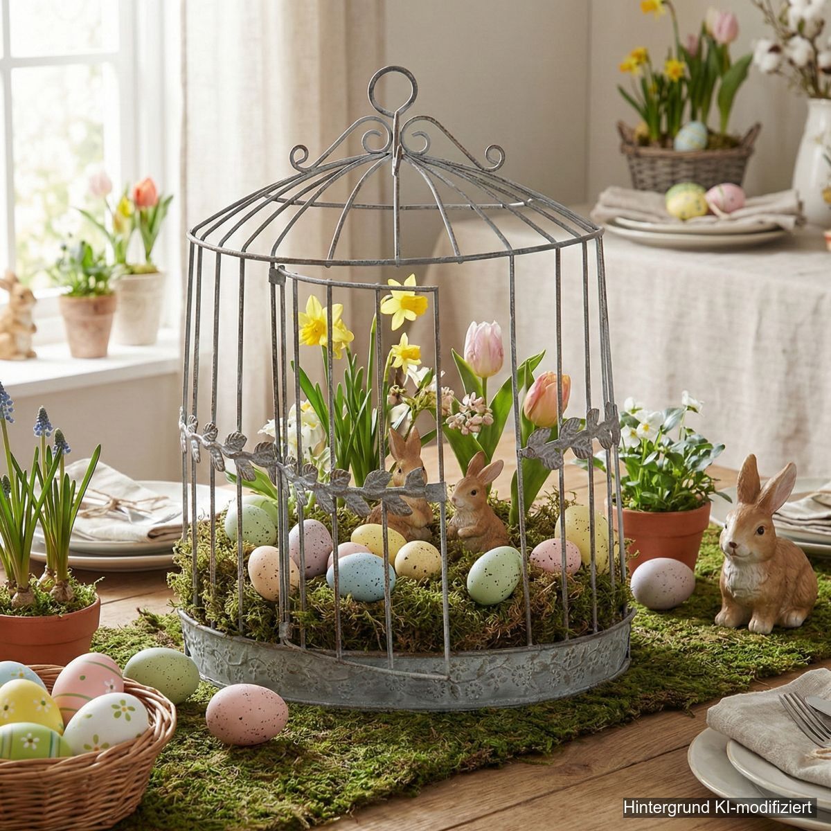Blumen- / Pflanzkäfig zum Aufhängen