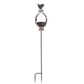 Vogelbad Stecker in antikbraun (H)100 cm