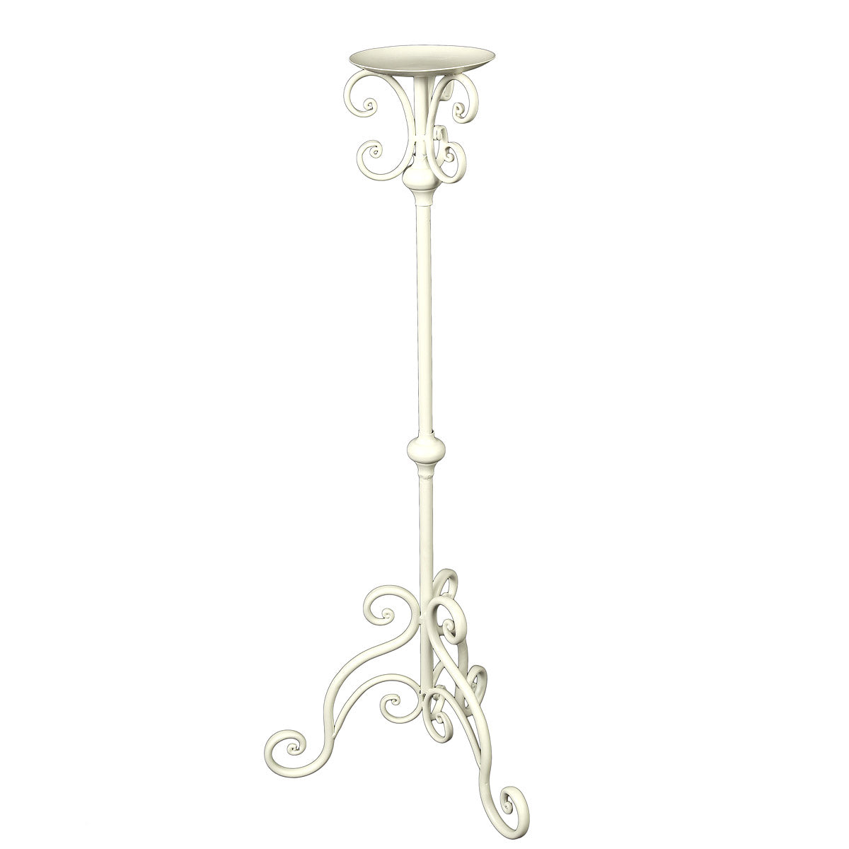 Kerzenständer in Antikweiß -(H)80 cm
