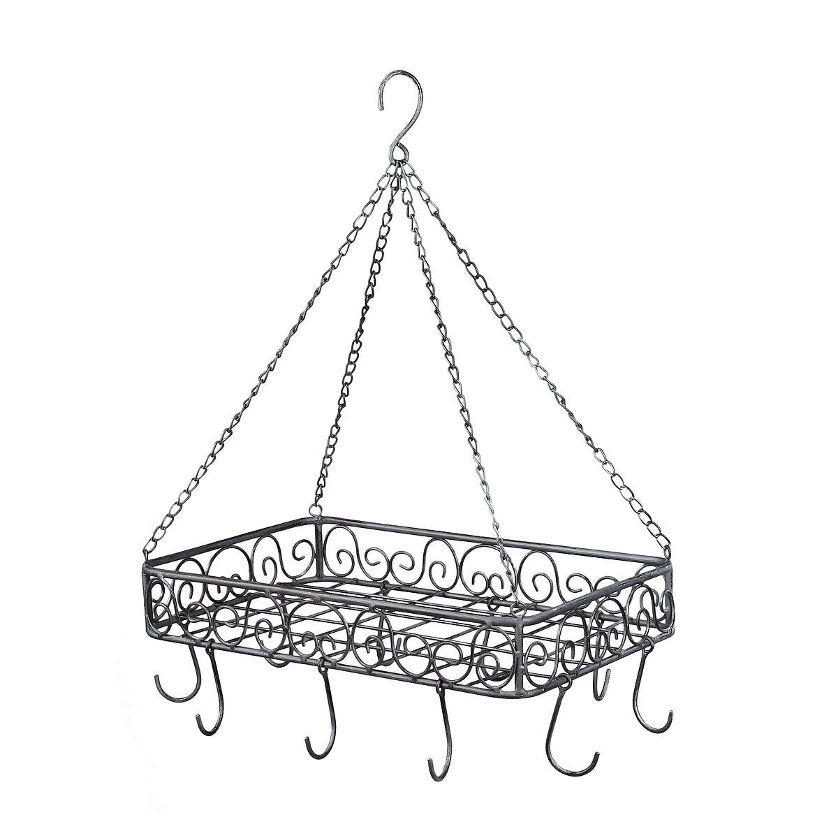 Topfhänger aus Eisen in Grau - (B) 45 cm