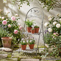 Blumtreppe in grau (H) 53cm