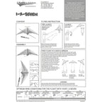 CIM Lenkdrachen 1-2-SEVEN Cool Drachen 104cmx52cm Flugdrachen drachenfliegen