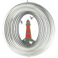 CIM Edelstahl Windspiel Leuchtturm 300 Garten-Deko Metall Ø30cm Deko Küste Meer