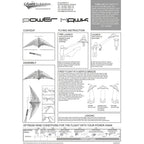 CIM Lenkdrachen Power Hawk Rainbow Drachen 155cmx75cm inkl. Steuerleinen