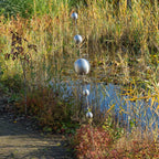 CIM Gartenstecker Mirror 5K Edelstahl Matt Gartendekoration Kugeln Teichdeko