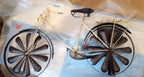 CIM Windspiel Windrad Postman Bicycle Vintage Fahrrad Landhaus Metall 60cm