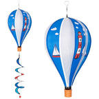 CIM Windspiel Heißluftballon Twister Maritim Ballon: Ø23cm x 37cm Gartendeko