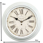 NEU & OVP  Wanduhr Shabby Chic antikweiß – Landhausstil –Vintage PORT