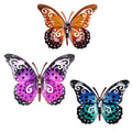 CIM Metall Wanddeko Schmetterling 3er-Set Speckled Wandbild Geschenk Deko