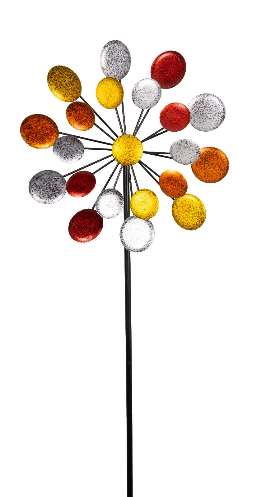 CIM Doppelwindrad Windräder Windspiel Garten Metall bunt Gartenstecker Design