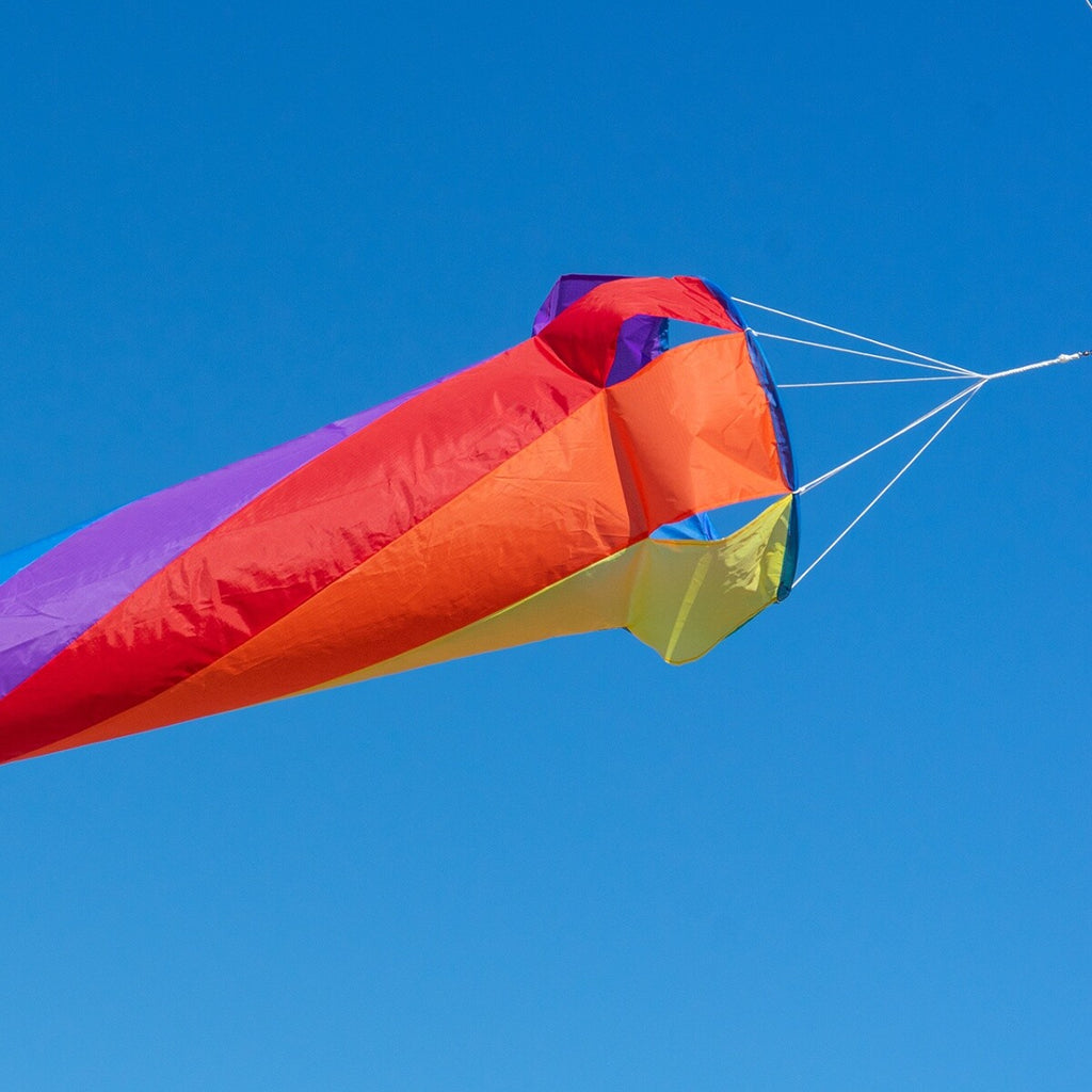CIM Windturbine 220 RAINBOW wetterfest Ø50cm Länge 220cm Windsack Garten Deko