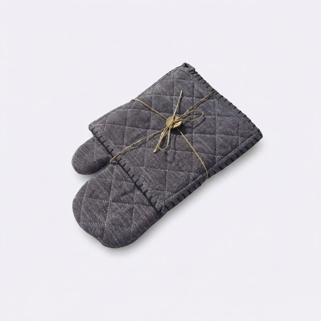 Geschenkset Schürze Ofenhandschuh Topflappen Baumwolle Landhaus Küche Ambiente H
