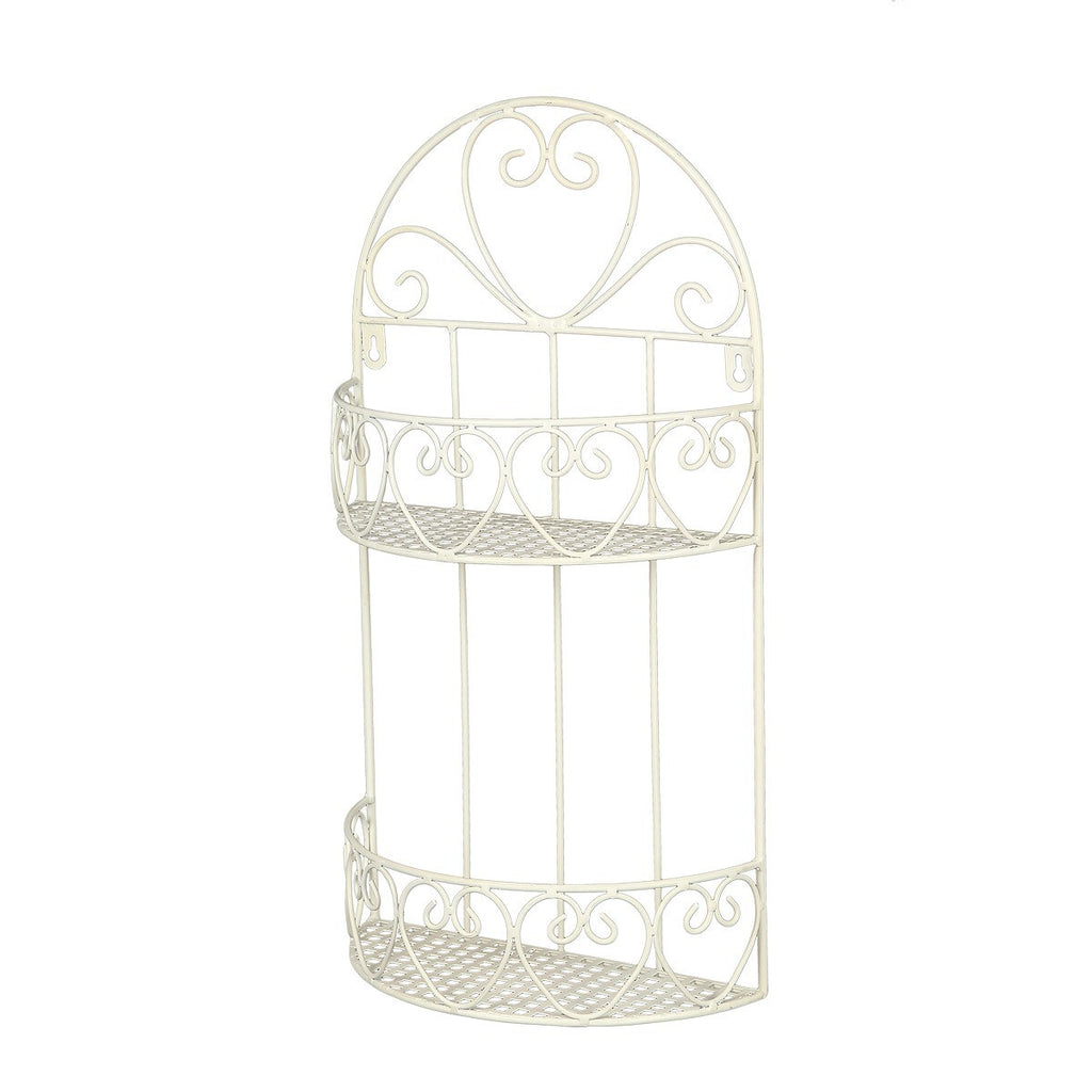 Wandregal Metall antikfarbe Vintage Landhausstil Shabby Chic NEU Regal Küche Bad