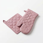 Geschenkset Schürze Ofenhandschuh Topflappen Baumwolle Landhaus Küche Ambiente H