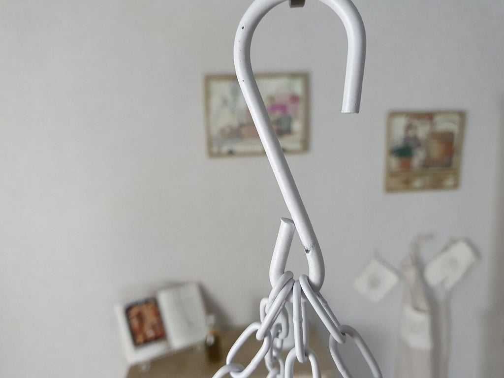 Hängekorb KRÄUTERKRONE 60cm BRAUN Blumen- Topfhänger Wursthänger Küchenhänger