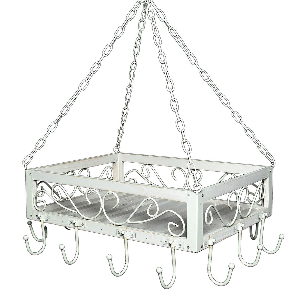 Hängekorb KRÄUTERKRONE 60cm BRAUN Blumen- Topfhänger Wursthänger Küchenhänger