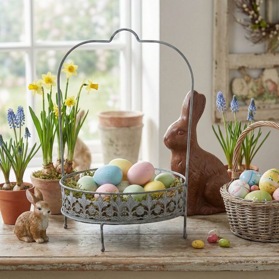 ETAGERE Deko f. Obst Kuchen Blumen Servierständer Tablett Halter f.Bistro Garten
