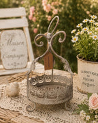 ArtFerro Pflanzkrone 25cm Landhaus Shabby Chic Antik Stil Neu Blumentopf