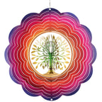 CIM Edelstahl Windspiel Rainbow 3D Tree Ø25cm Haus und Garten Deko In/Outdoor