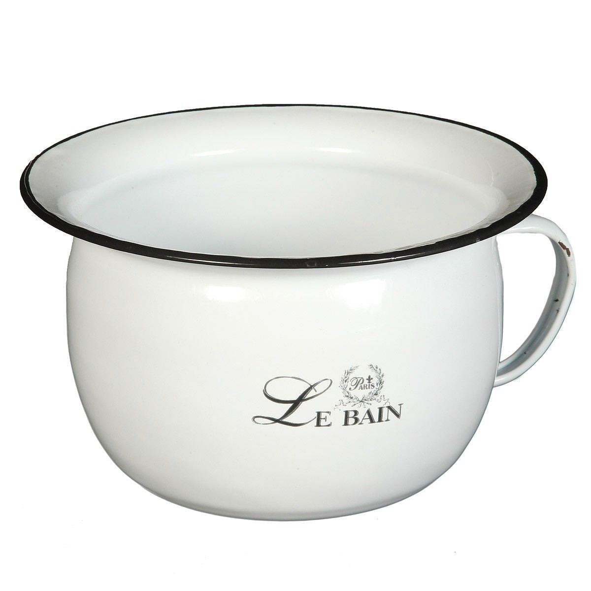 Le Bain Emaille Topf Nachttopf Nostalgie franz. Landhausstil Neu OVP shabby chic