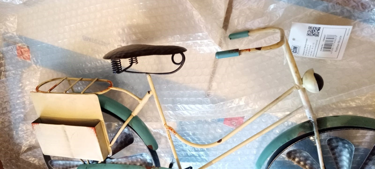 CIM Windspiel Windrad Postman Bicycle Vintage Fahrrad Landhaus Metall 60cm