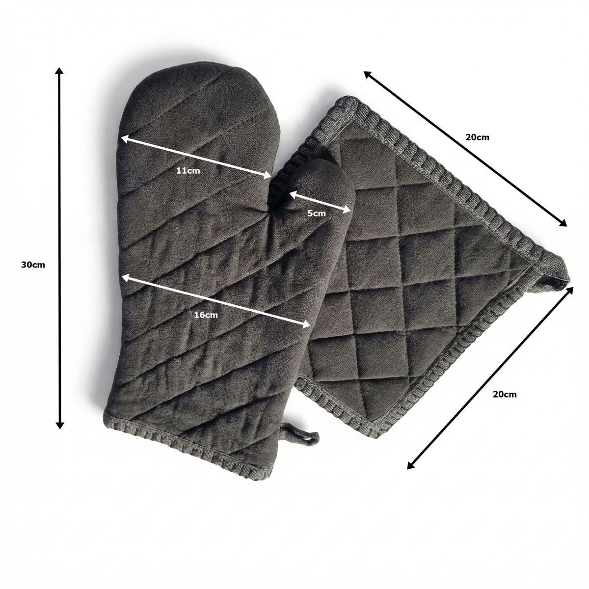 Geschenkset Schürze Ofenhandschuh Topflappen Baumwolle Landhaus Küche Ambiente H