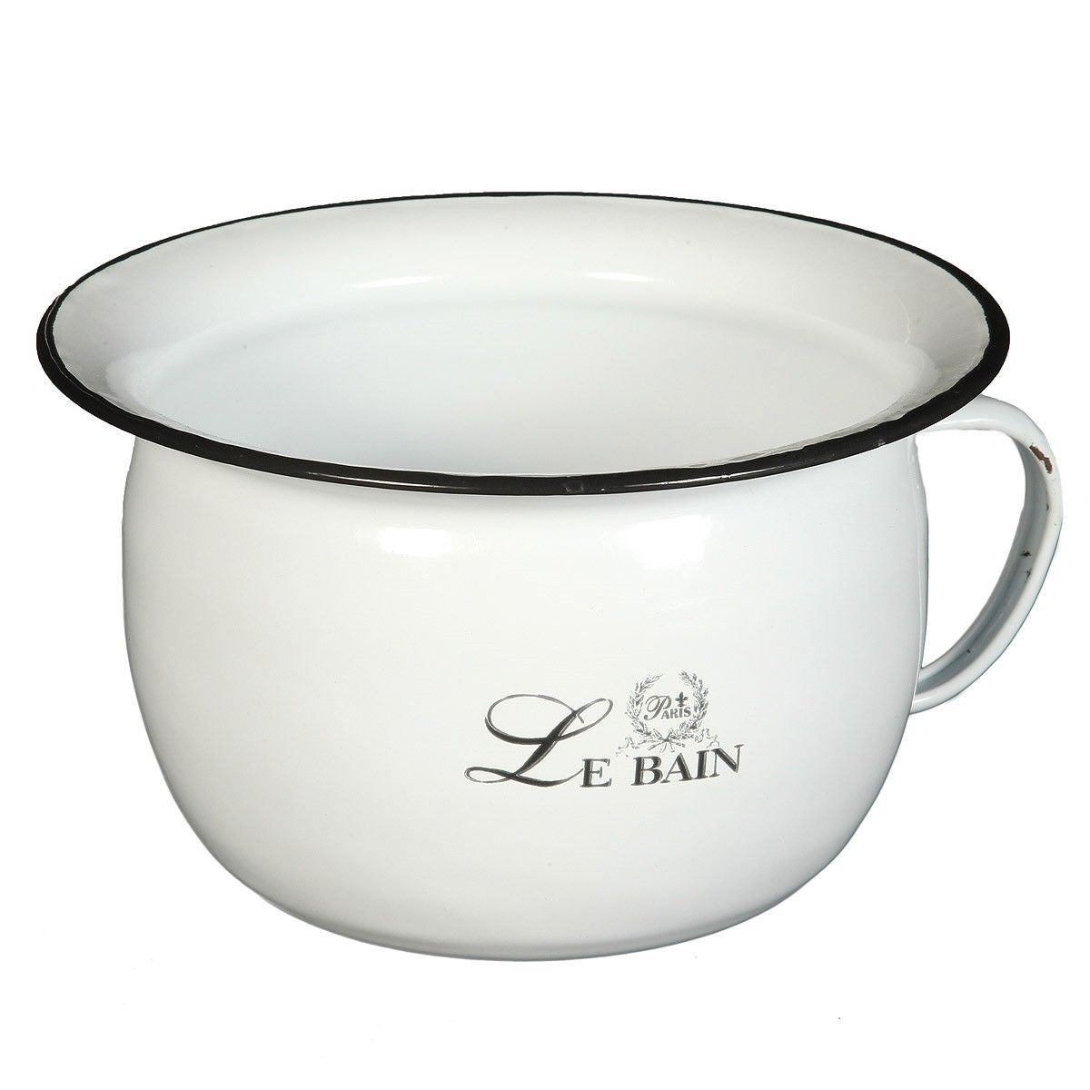 Le Bain Emaille Topf Nachttopf Nostalgie franz. Landhausstil Neu OVP shabby chic