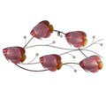 CIM Metall Wand Deko RED SEA Fish 72cmx37cmx3cm 3D Wandbild Wandschmuck