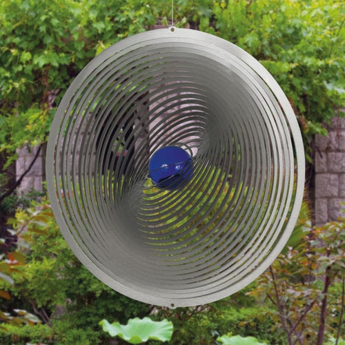 CIM Edelstahl Windspiel Strudel 300 Garten-Deko Metall Ø30cm Deko Geschenk