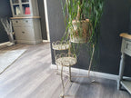 BLUMENSTÄNDER 3er klappbar creme Blumentisch BEISTELLTISCH  Metall