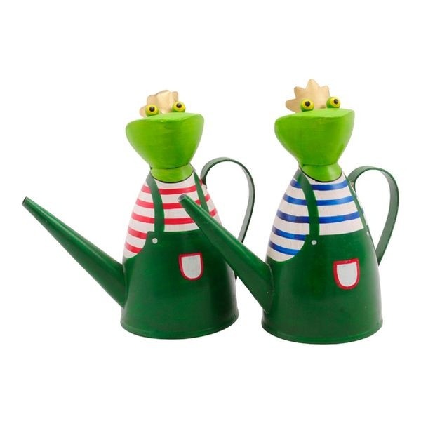 🐸 Lustige Froschkönig Gießkanne Frosch Figur Gartendeko Blickfang Geschenkidee