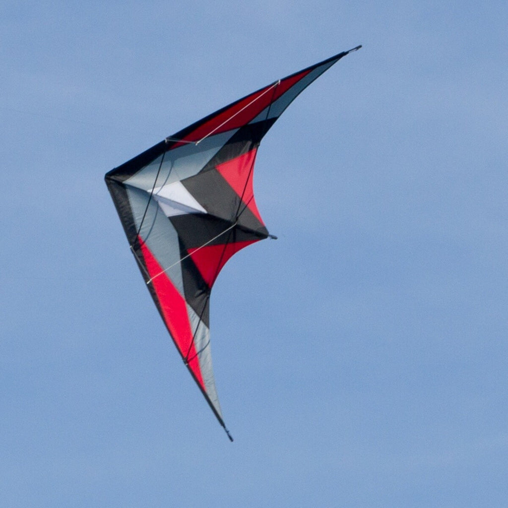 CIM Lenkdrachen Katana Red Drachen 170cm x 90cm inkl. Steuerleinen Flugdrachen