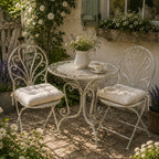 ✨ Gartentisch mit 2 Stühlen 3tlg Bistro Set Schmiedeeisen Gartenmöbel Vintage