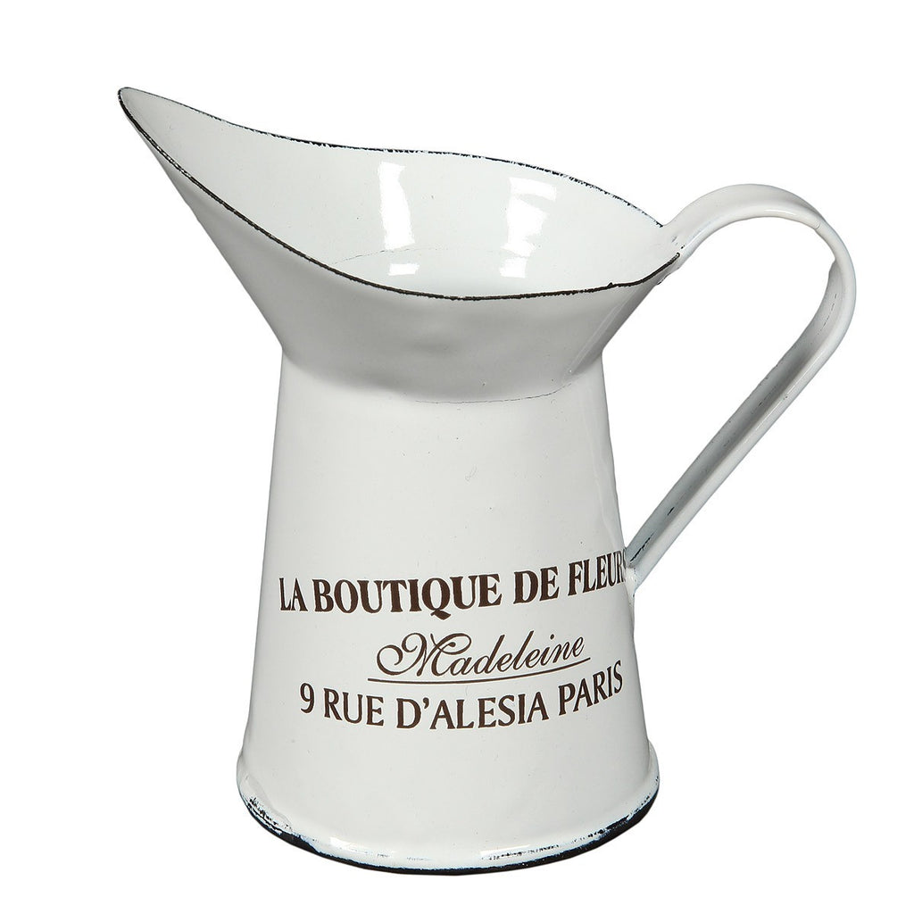 Emaille KANNE 12cm Kännchen emailliert Deko Nostalgie Landhaus COFFEE TIME