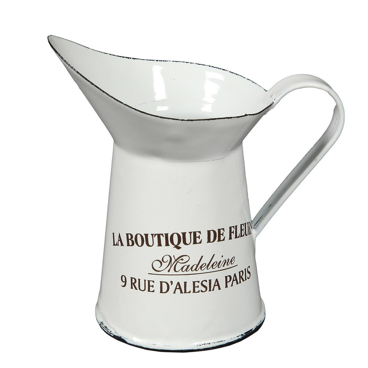 Emaille KANNE 12cm Kännchen emailliert Deko Nostalgie Landhaus COFFEE TIME